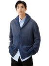 Cotton Shawl Collar Cardigan Blue - POLO RALPH LAUREN - BALAAN 2