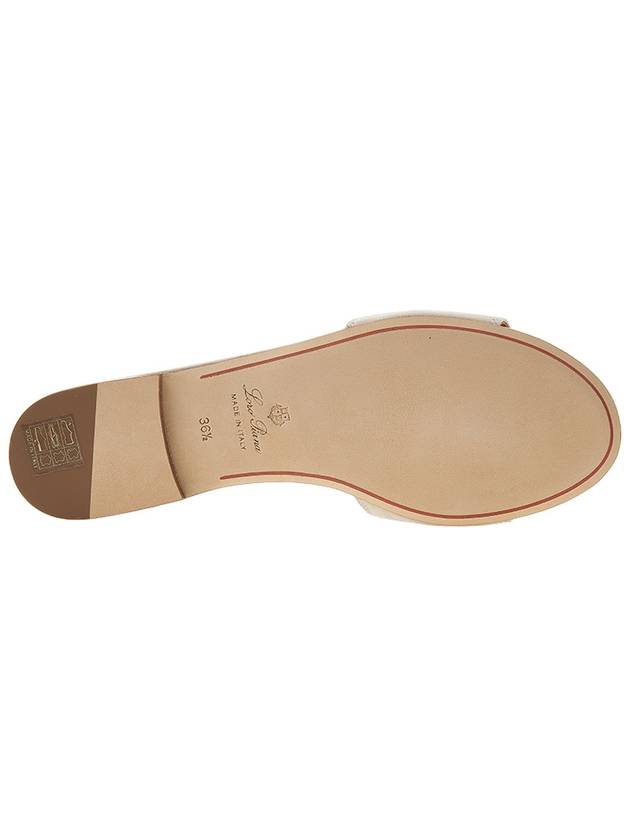 Summer Charms Suede Sandal Slippers Pearl Powder - LORO PIANA - BALAAN 6