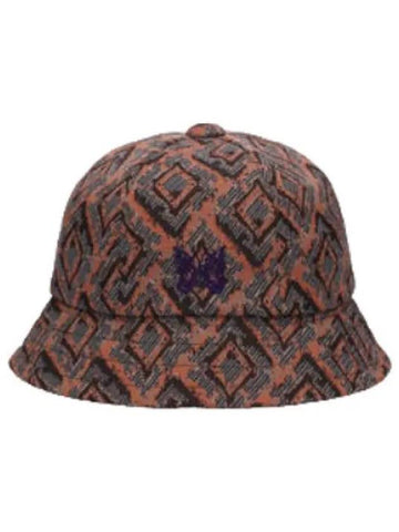 Jacquard Bermuda Bucket Hat Orange - NEEDLES - BALAAN 1