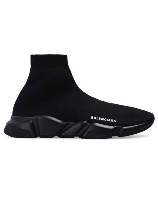 Men's Speed Recycle Knit High-Top Sneakers Black - BALENCIAGA - BALAAN 2