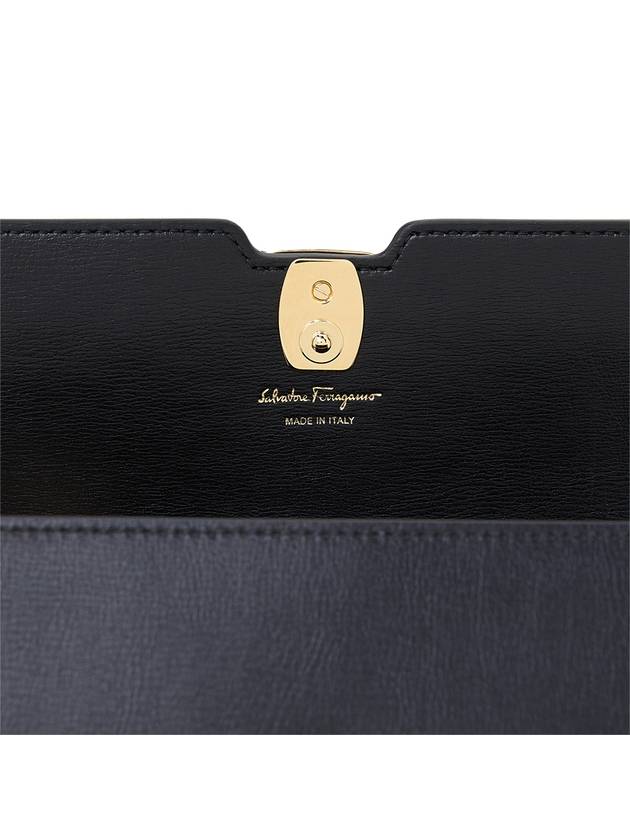 Vara Bow Continental Long Wallet Black - SALVATORE FERRAGAMO - BALAAN 7