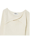 Twist slim ribbed knit Ivory - THE GREEN LAB - BALAAN 2