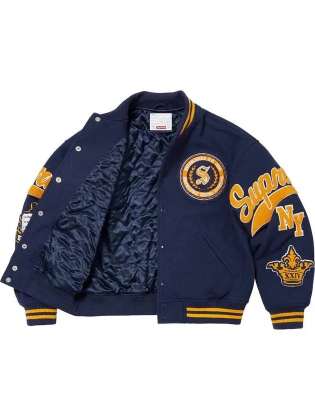 Veritas Varsity Jacket Navy - SUPREME - BALAAN 2