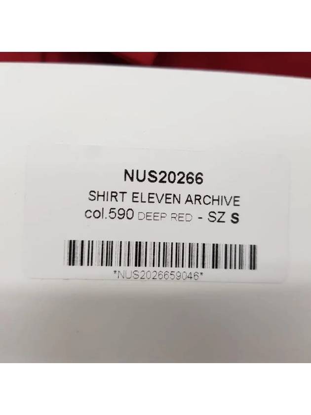 NUS20266 590 Eleven Back Logo Shirt Red - IH NOM UH NIT - BALAAN 4