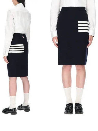 Diagonal FKK061A 00014 415 Women's Pencil Skirt 991903 - THOM BROWNE - BALAAN 1