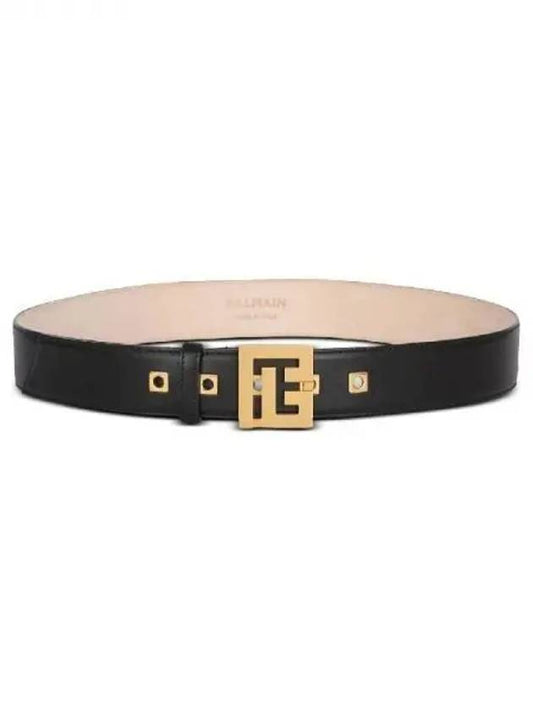 PB buckle calfskin belt - BALMAIN - BALAAN 1