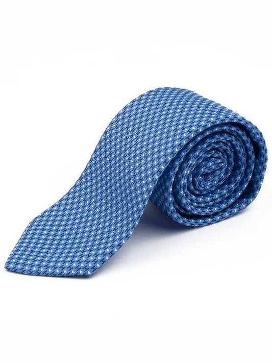 H Love You Heart Silk Tie Blue - HERMES - BALAAN 2