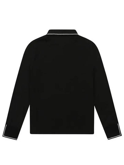 Cool Ribbed Long Sleeve T-Shirt 9314LZSNBLACK - BLACK&WHITE - BALAAN 2