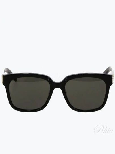 Eyewear Logo Plaque Acetate Sunglasses Black - SAINT LAURENT - BALAAN 2