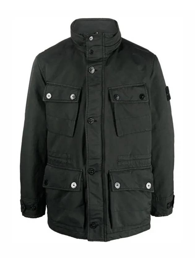 Men's Logo Patch Jacket Charcoal - STONE ISLAND - BALAAN 2