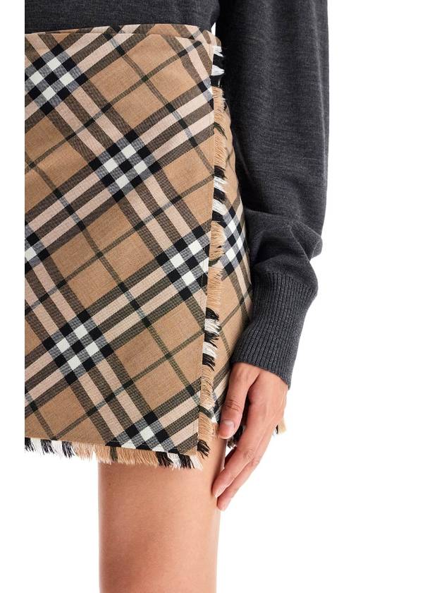 burberry check skirt with - BURBERRY - BALAAN 4