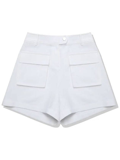 Cargo Banding Out Pocket Shorts Pants Women WHITE - 20THHOLE - BALAAN 2