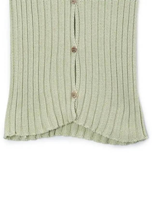 Women's LOULOU Knit Vest Light Green KNLV CO SP24 - BASERANGE - BALAAN 4