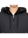 Eaton Bunny Reversible Nylon Zip Up Hooded Black - MOOSE KNUCKLES - BALAAN 9