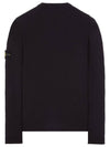 Wappen Patch Crew Neck Cotton Knit Top Navy - STONE ISLAND - BALAAN 3