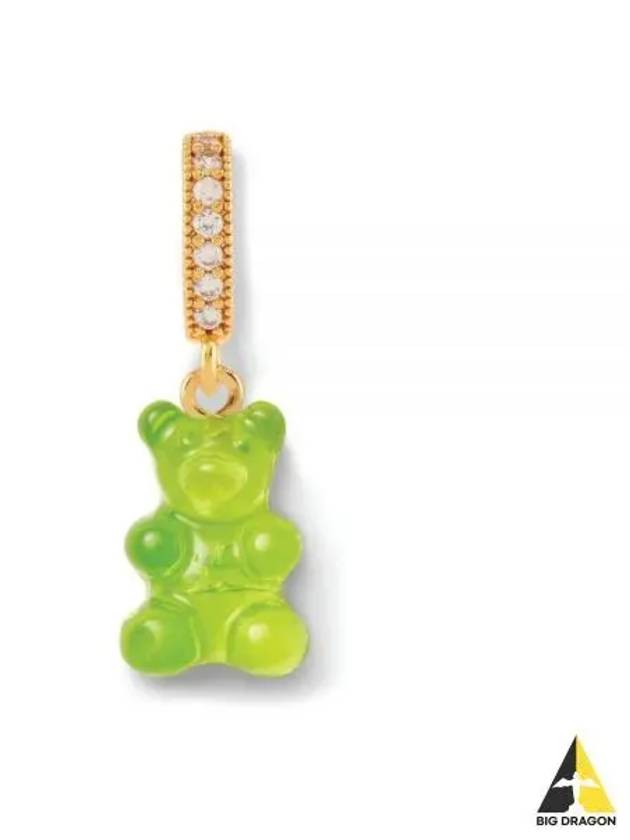 NOSTALGIA BEAR PAVE CONNECTOR LIME pendant - CRYSTAL HAZE - BALAAN 1