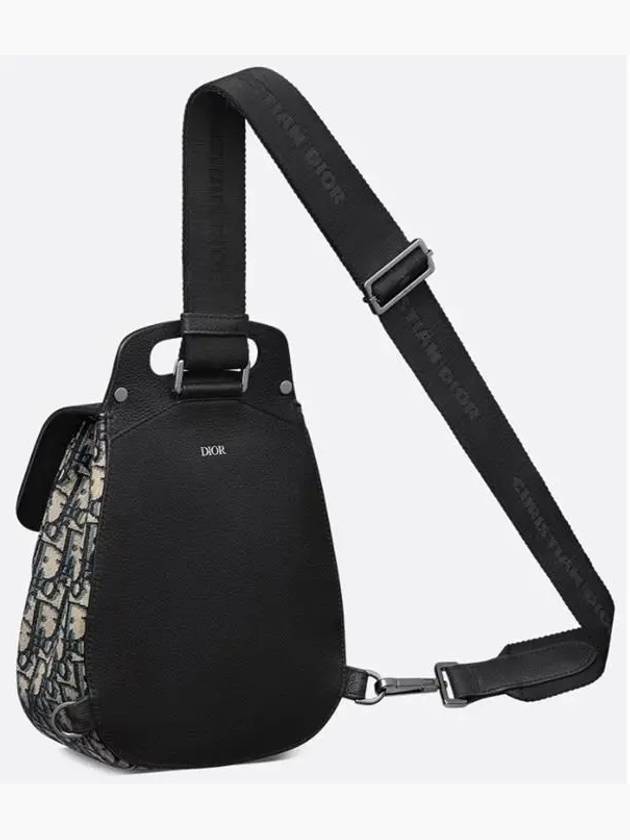 Gallop Mini Oblique Sling Bag Black - DIOR - BALAAN 4