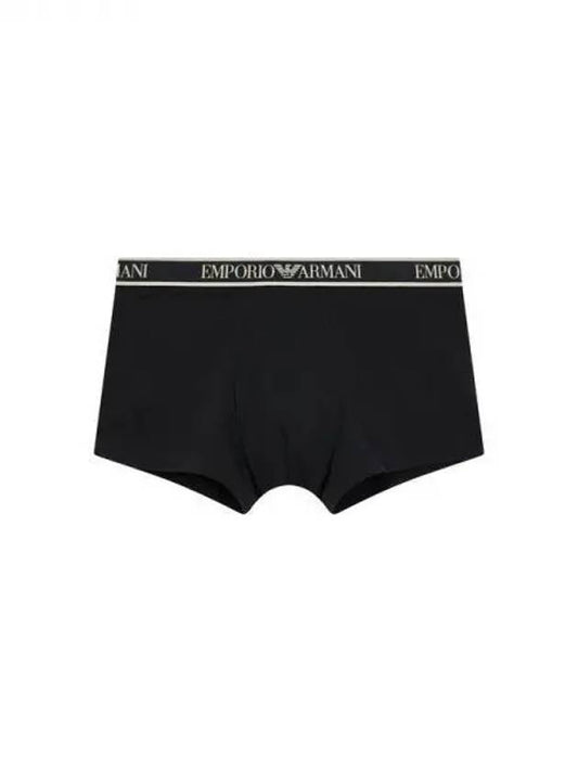 UNDERWEAR Men s Color Trim Banding Cotton Drawn Black 270012 - EMPORIO ARMANI - BALAAN 1