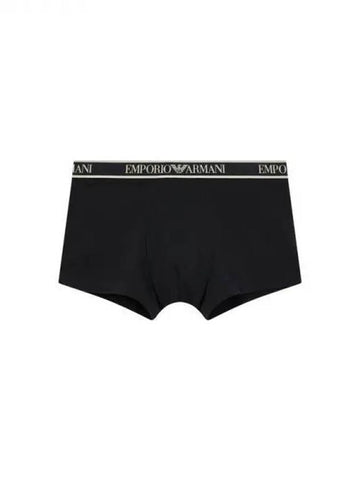 UNDERWEAR Men s Color Trim Banding Cotton Drawn Black 271432 - EMPORIO ARMANI - BALAAN 1