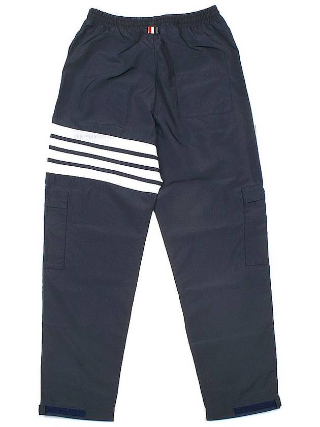 Men's Military Ripstop Mesh 4 Bar Track Pants Navy - THOM BROWNE - BALAAN 3