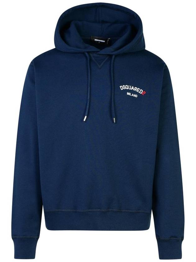 DSQUARED2 Navy Cotton Sweatshirt - DSQUARED2 - BALAAN 1