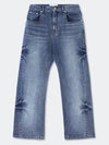 Wave Cutting Denim PantsMidnight Blue - KINETO - BALAAN 3