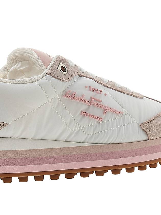 Panelled Low-Top Sneakers Pink - SALVATORE FERRAGAMO - BALAAN 11