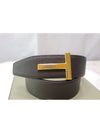 T logo reversible belt brown black 95 - TOM FORD - BALAAN 1