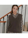 Purple Knit Top Brown - TINA BLOSSOM - BALAAN 1