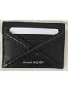 Harness Logo Print Calfskin Card Wallet Black - ALEXANDER MCQUEEN - BALAAN 4