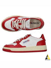 Women's Medalist Bi-Color Low-Top Sneakers Red - AUTRY - BALAAN 2