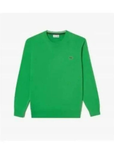 Men s Basic Crew Neck Pullover Green - LACOSTE - BALAAN 1