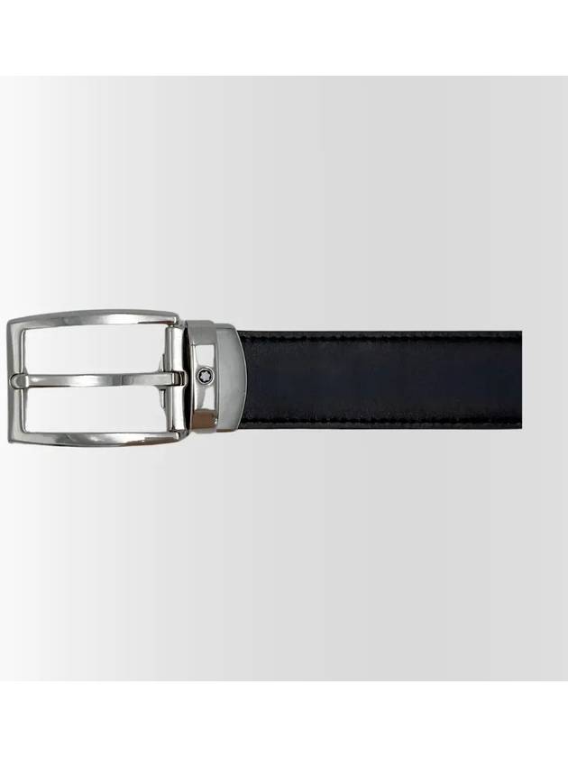 Men s Classic Suit Belt 125397 Black Navy - MONTBLANC - BALAAN 5