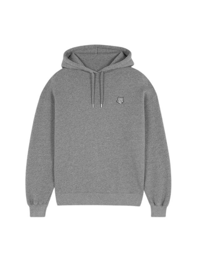 Bold Foxhead Patch Comfort Hoodie Grey - MAISON KITSUNE - BALAAN 1