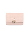 XS Lady Cannage Lambskin Half Wallet Powder Pink - DIOR - BALAAN 1