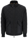 Diamond Quilted Thermoregulated Jacket Black - BURBERRY - BALAAN 1