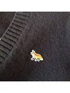 Baby Fox Patch Boxy Cardigan Navy - MAISON KITSUNE - BALAAN 5