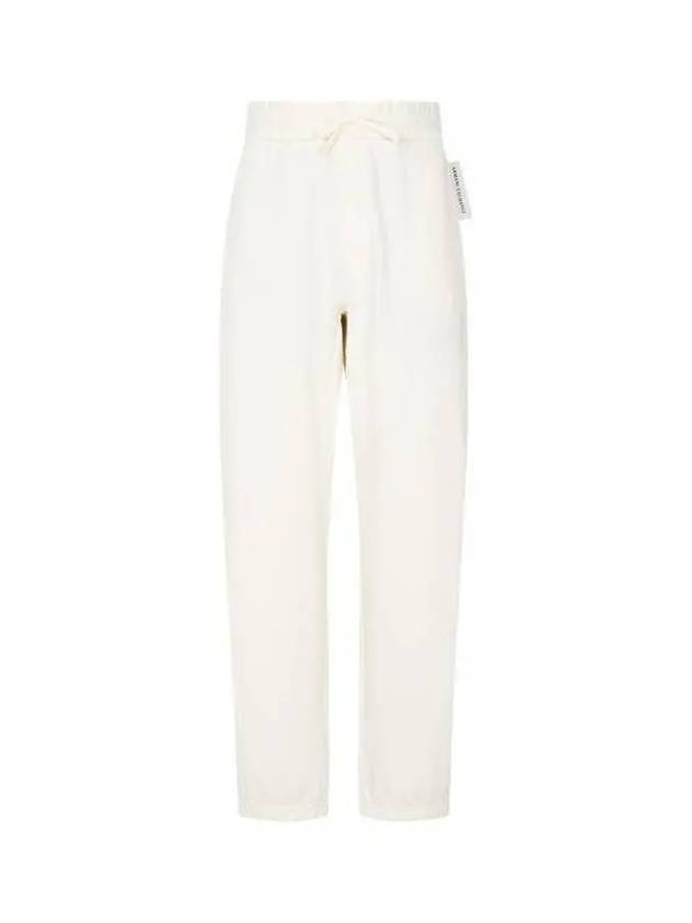 Men's Back Logo Cotton Jogger Pants Ivory - ARMANI EXCHANGE - BALAAN 1