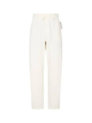 Men's Back Logo Cotton Jogger Pants Ivory - ARMANI EXCHANGE - BALAAN 1