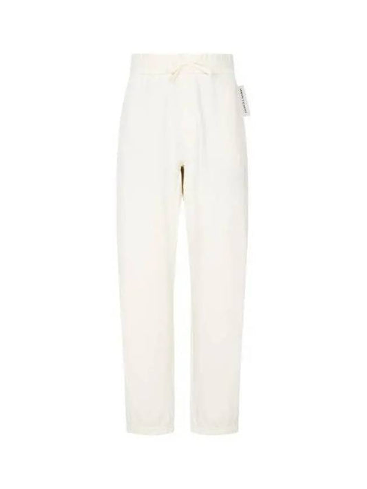 Men's Back Logo Cotton Jogger Pants Ivory - ARMANI EXCHANGE - BALAAN 1