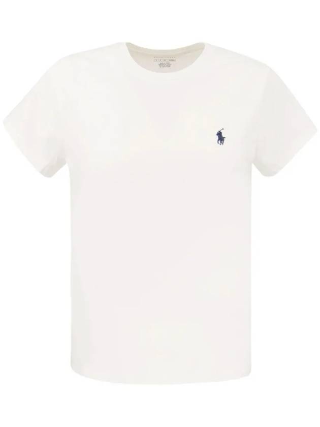 Women's Embroidery Pony Short Sleeve T-Shirt White - POLO RALPH LAUREN - BALAAN 3