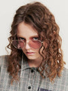 Sunglasses Sprick J316 Gold Frame Pink Lens - HOLY NUMBER 7 - BALAAN 1