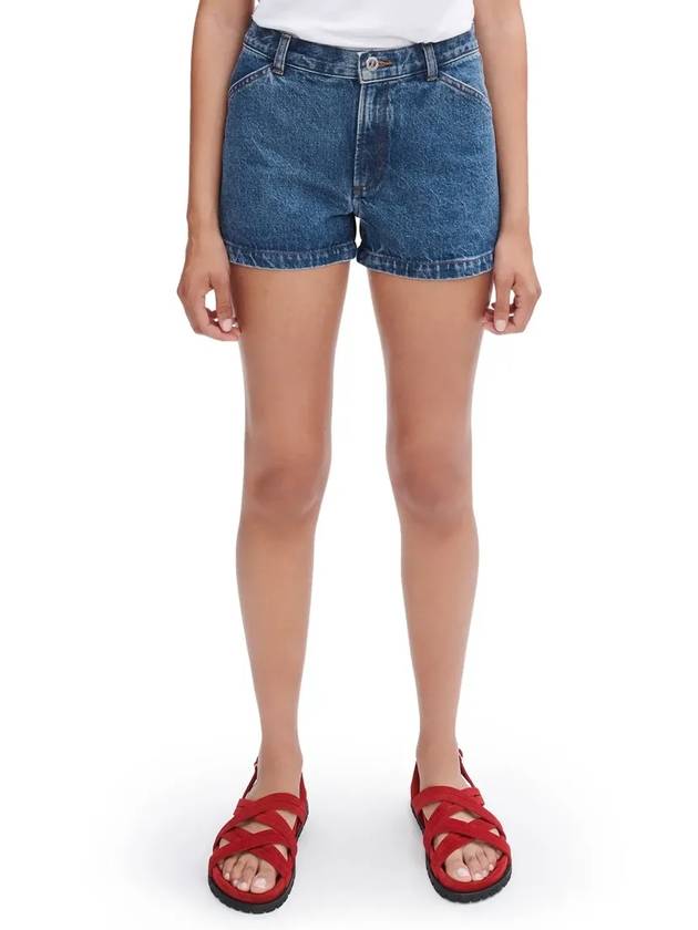 Women s Claire Denim Shorts Blue - A.P.C. - BALAAN 4