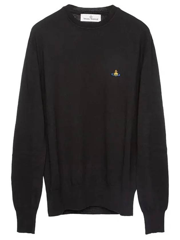 ORB logo cashmere cotton knit top black - VIVIENNE WESTWOOD - BALAAN.