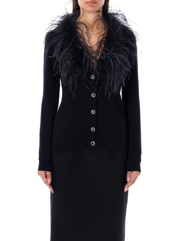 Alessandra Rich Cardigan Feather - ALESSANDRA RICH - BALAAN 1