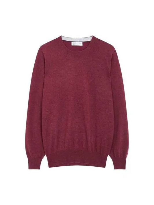 Shimaeul 8th Anniversary 10 ePoint 9 8 Men s Cashmere Long Sleeve Knit Burgundy 270274 - BRUNELLO CUCINELLI - BALAAN 1