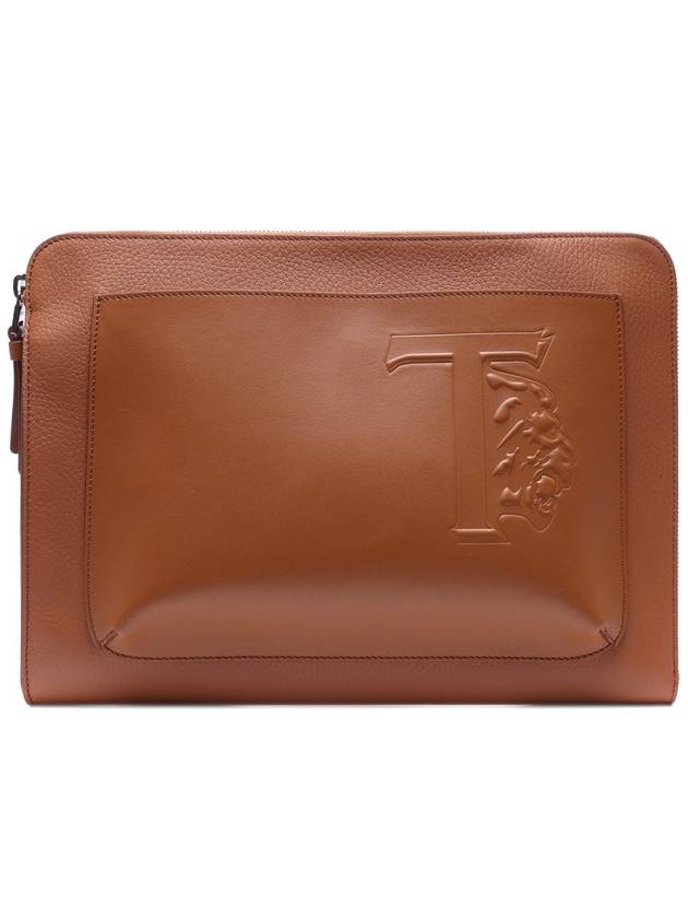 Men's T Monogram Clutch Bag - TOD'S - BALAAN 1