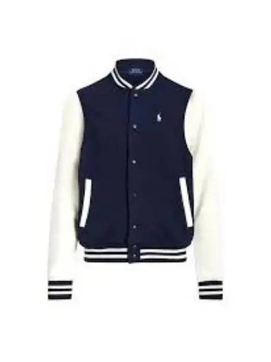 30 points fleece baseball jacket ivory - POLO RALPH LAUREN - BALAAN 1