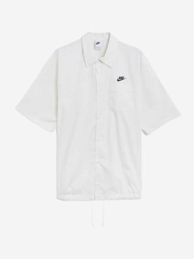 Club Oxford Short Sleeve Shirt White - NIKE - BALAAN 2