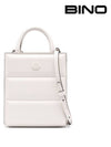 Doudoune Leather Mini Tote Bag White - MONCLER - BALAAN 2